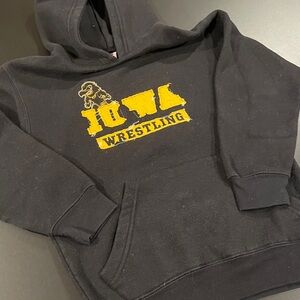 University of Iowa Wrestling Black Hoodie